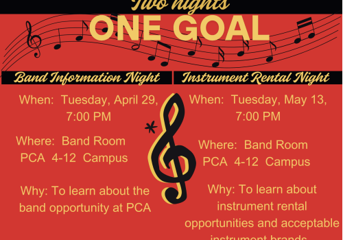 Information for Band and Instruments